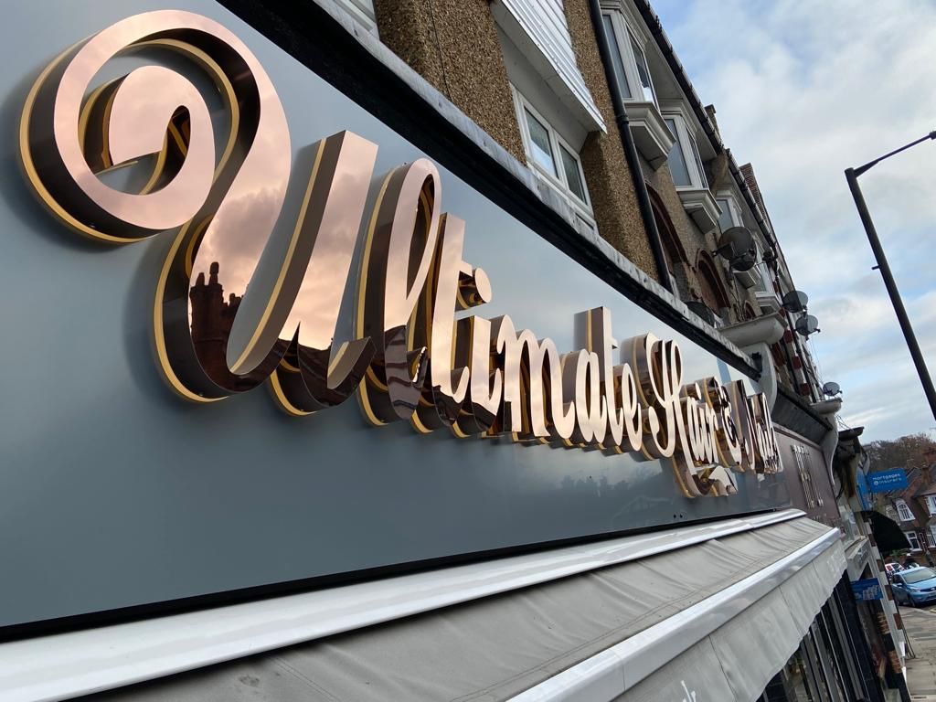 Rose Gold LED Signage